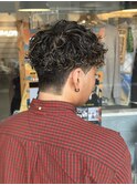 MEN’S HAIR/波巻きツイストスパイラル/リバースセンターパート