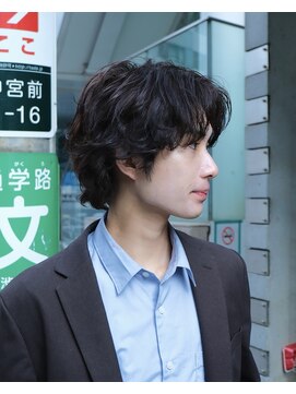 ディッセンバー 神宮前(December) メンズウルフ/ニュアンスパーマ/前上がりパーマ