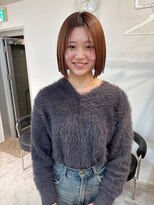  fit stand 千葉/ショートボブ/カット/パーマ/ダブルカラー/トリートメント/縮毛矯正&nbsp;イメチェン/ピンクベージュ/アンブレラカラー[千葉]