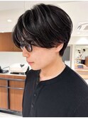 メンズパーマ曲がる縮毛矯正ハイライトショートカット20代30代40