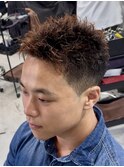 刈り上げセンターパート/波巻きツイストスパイラル/大宮