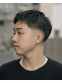 ベリーショートテーパーフェードスパイキーショートフェード