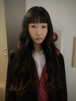 ブランコジーサウス(BLANCO G South)&nbsp;柔らかウェーブのぱっつんロングヘア