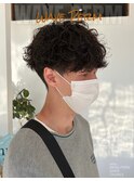 夏に映えるメンズ波巻きパーマ