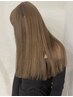 カット＋ケアブリーチ髪質改善ダブルカラー＋外部補修TR　￥25,080～