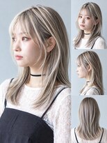 アース 川口店(HAIR&MAKE EARTH) 白髪ぼかしハイライトでつくる大人の透明感アッシュ