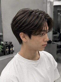 cherir MEN【メンズパーマ/men's曲がる縮毛矯正/メンズカット】南草津の写真/ビジネススタイルも◎『曲がる縮毛矯正』と眉カットで朝ラク＆清潔感UP☆南草津駅徒歩１０分/メンズ