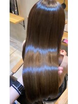 ジーナ 博多(Zina)&nbsp;小顔セミウェットウェーブピンクベージュハイライトカラー