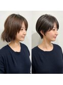 ショートボブ/大人巻き/ぷつっとボブ/ナチュラルモード/銀座駅