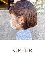 クレール 住吉店(CREER) まとまり良くした大人の「ぱつっとボブ」 