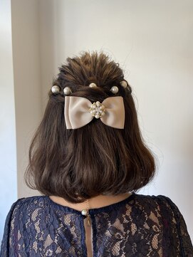 ロウブ(roubu.) 【roubu.】ワンカールハーフアップ