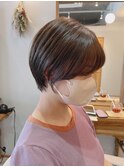 丸顔×耳掛けマッシュショート☆20代/30代/40代/50代