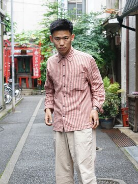 クラスコウベ 三宮店(Krass kobe) MEN’S HAIR束間ショートフェードアップバング【上野　竜司】