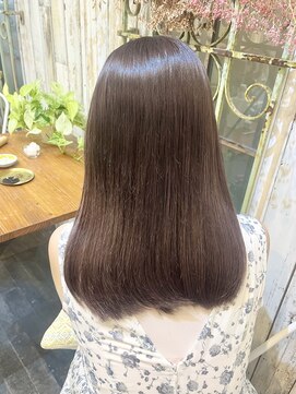 リノ(Lino) 10代20代【髪質改善カラー】明るめ透明感ラベージュ