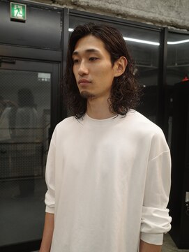 スレイ 西宮(SLAY) 波巻きハイライトアップバングツーブロックマッシュ