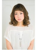 前髪マチルダボブピンクベージュインナーグレージュウルフ所沢