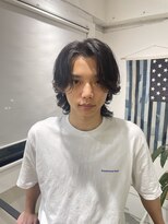 ネイビー 表参道(NAVY) ミディアムウルフ　平野紫耀風　カルマパーマ