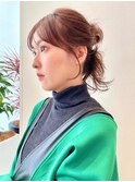 高めのお団子ヘアアレンジ*ヘアセット*お呼ばれ*レイヤーカット