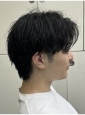 センターパート/ショートウルフ/無造作ヘア