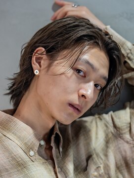 フィフス 神南(fifth) 渋谷センターパートウルフカットツイストスパイラルパーマゆるめ