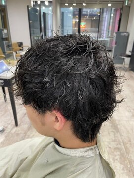 アジールヘア 所沢プロペ通り店(agir hair) スパイラルパーマダークアッシュ韓国マッシュ所沢練馬