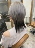 シルバーホワイト×マッシュウルフ◎