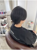 くびれショート×ブルーグレージュ
