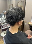 縦落ちツイストパーマ
