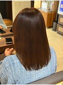 髪質改善ストレート/艶髪/アッシュブラウン