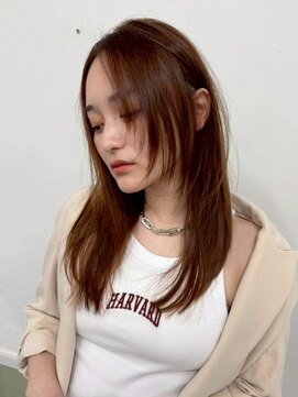 ハニー 町田(HONEY) レイヤーカットミニウルフ小顔美髪髪質改善チェリーブラウン3