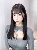 おくれ毛ロング顔周りレイヤー美髪_F20513