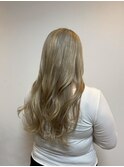 ショートボブくびれヘアアプリコットオレンジタッセルボブ