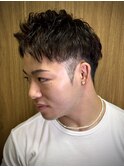 ツーブロックショート