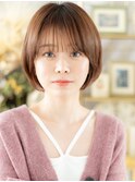 ■シースルーバング艶感美髪丸みショートマッシュ47戸頭20代30代