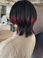 キャパジャストヘアー(CAPA just hair)&nbsp;ウルフレイヤーボブピンクカラー