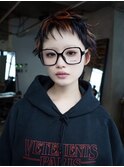 【GEEKS渋谷】オン眉ベリーショート/デザインカラー/春ヘア/小顔