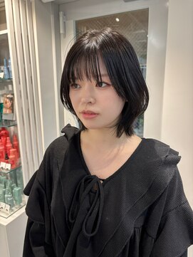 ビーハイブ ドットエー 本町広瀬通店(BEHIVE.A) 【sakuya】くびれレイヤーボブ×グレージュ