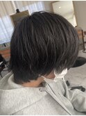 はちまわり毛量補正×マッシュウルフ