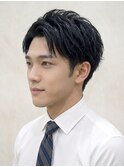 好印象カジュアルアップバング×ビジネスショート/ツーブロック