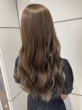 シェノン 梅田(CHAINON) 20代30代40代小顔カット×ほんのりピンクベージュ