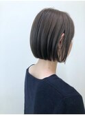 ミニボブ  × アッシュベージュ