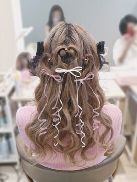 ヘアセットサロン ミント(Hair set salon MINT) ハートハーフアップ