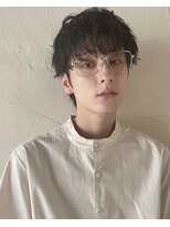アパレル系男子に大人気！黒髪お洒落なしっかりめツイストパーマ