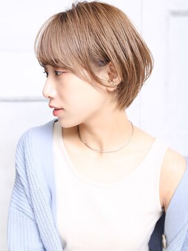 クラッチ 名古屋(CLUTCH) 大人可愛い小顔ツヤ髪くびれショートショートボブ前髪ありA3