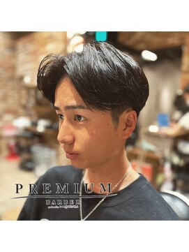 プレミアムバーバー 赤坂店(PREMIUM BARBER produce by HIRO GINZA) ツーブロック×ナチュラル