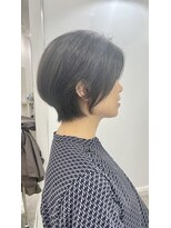 大人可愛い30代40代50ショートボブショート丸みショート