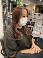 ナンバー(number+)&nbsp;20代30代40代エギョモリくびれ韓流フレーミングカラーピンク