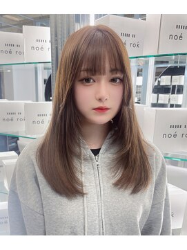 ノエロク 岐阜(noe rok) 【マロングレージュ】ザクザクレイヤー１