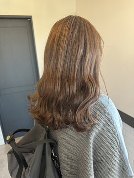 アウラヘアーサロン(aura hair salon) マットベージュ×ナチュラルハイライト
