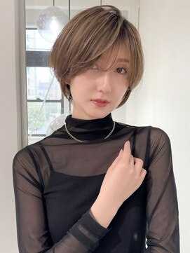 ロンドエニカ 大宮(Lond enika) 切りっぱなしボブエアリーロング美髪ピンクブラウン[大宮]